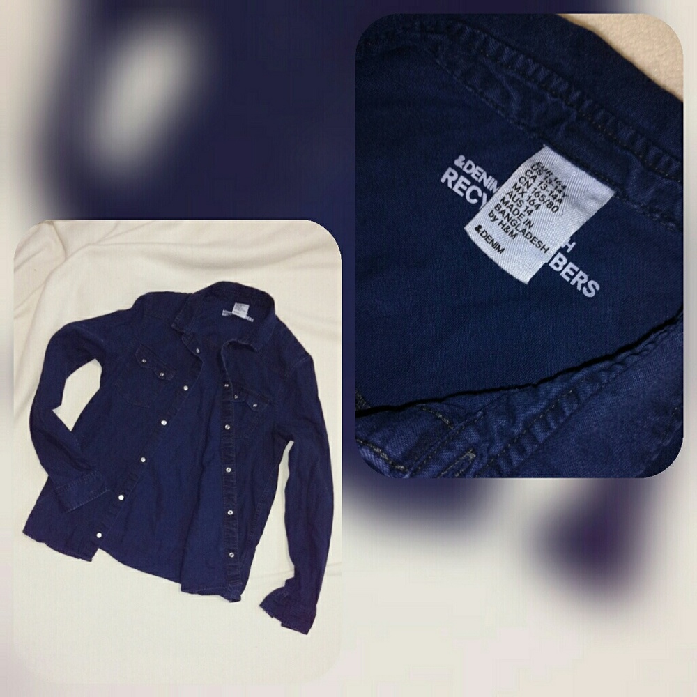 Cue indigo Denim shirt
